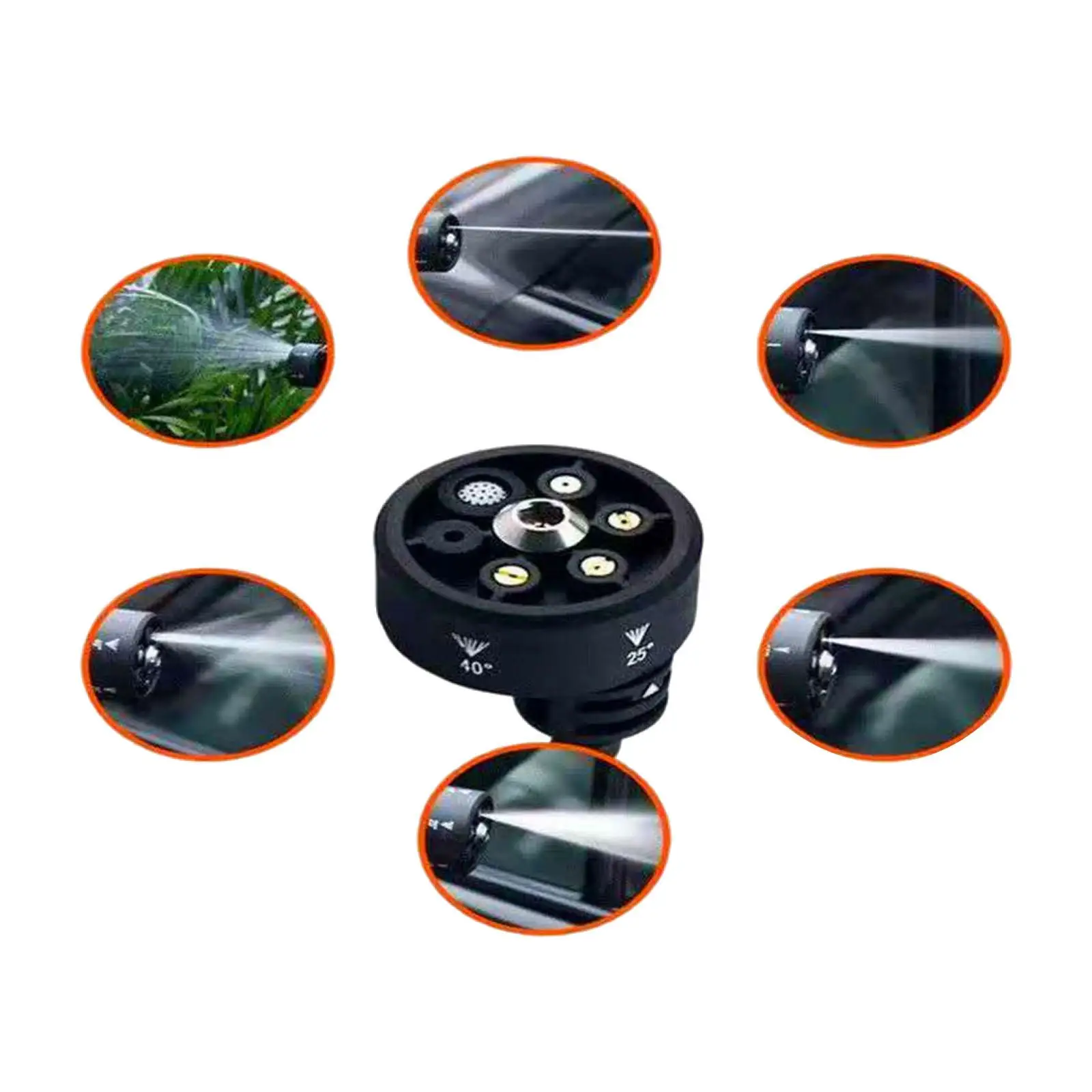 High Efficiency Cleaning 1/4 Inch Quick Connect Nozzle Attachment Universal Water Sprayer for Garden Use