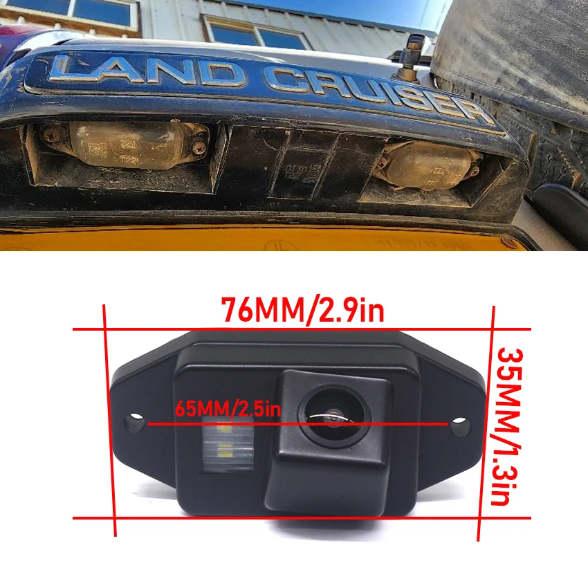 CCD Full HD Fisheye Rear View Camera For Toyota Land Cruiser Prado 90 1996 1997 1998 1999 2000 2001 2002 Car Reverse Monitor