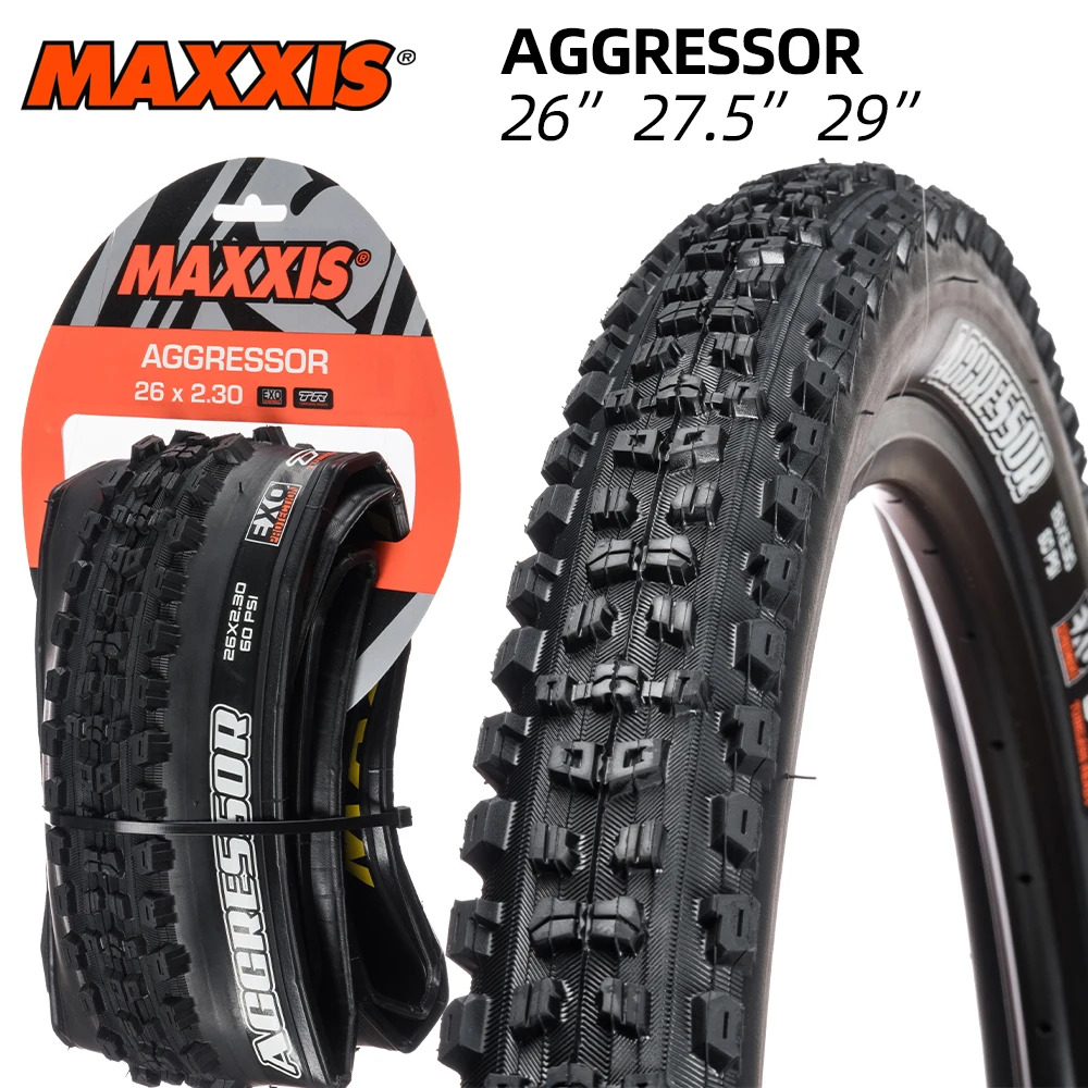 AGGRESSOR TUBELESS MAXXXIS MOUNTAIN BICYCLE TIRE OF MTB BIKE TYRE REAR WHEEL TIRE