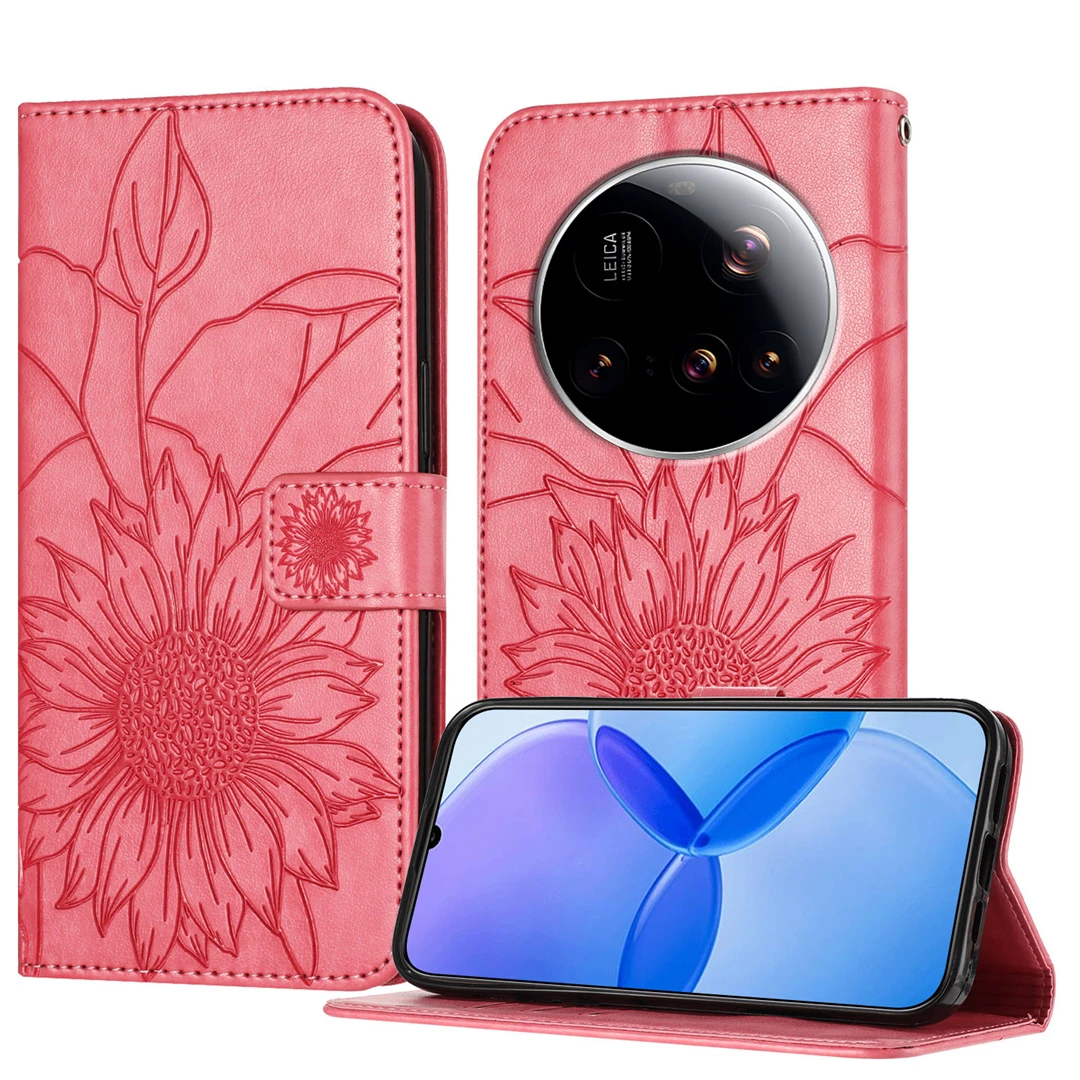 

Кожаный флип-чехол с подсолнухом для REDMI Note 12 Turbo Explorer 11T 11 12T Pro PLUS Speed, чехол для телефона с картой, минималистичный чехол