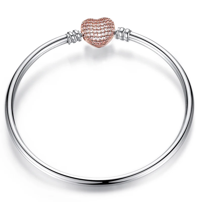 High Quality Real Forever Love Charm Bracelet Bangles For Women Fit Original Brand DIY Beads Fine Bracelet Jewelry Special Offer