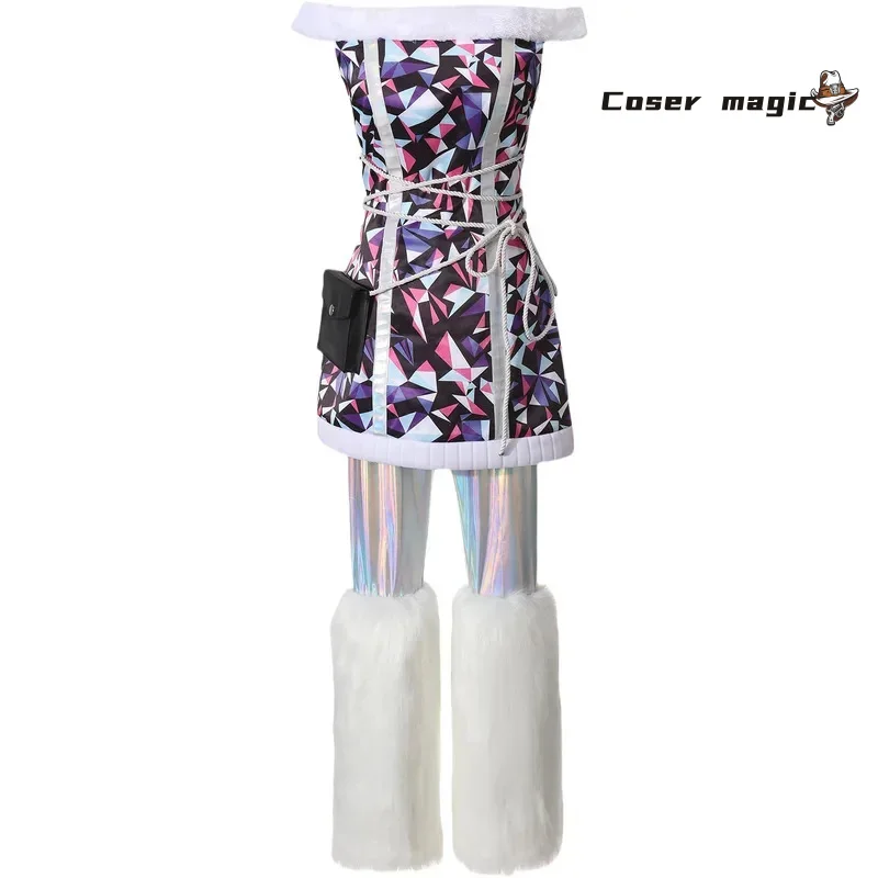 زي تنكري Monster Abbey Bominable زي موحد لحفلات الهالوين وحفلات الكرنفال وعيد الميلاد ملابس الأدوار