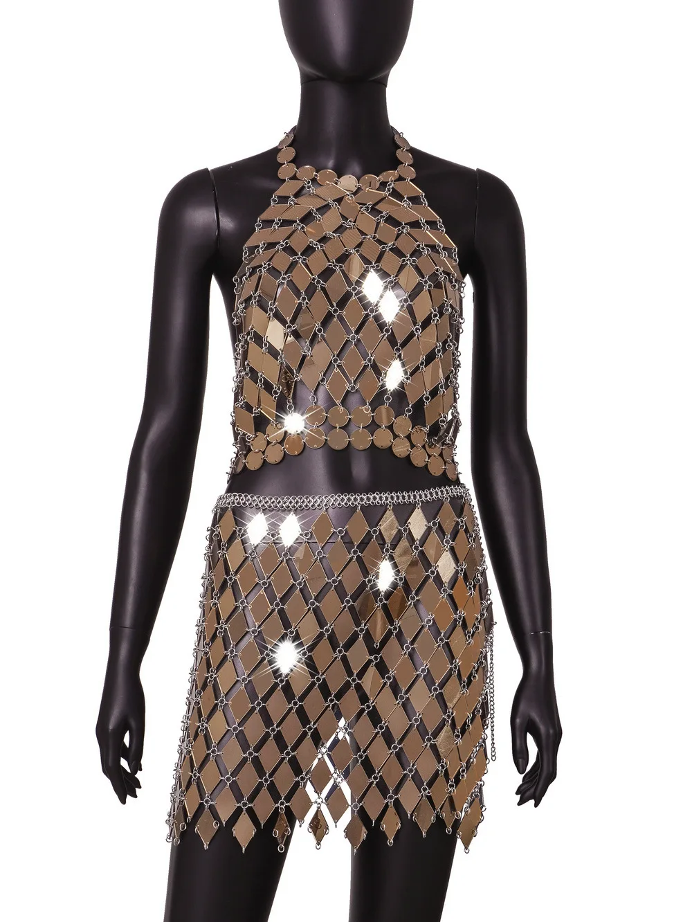 

2022 Hot Selling Sexy Acrylic Camisole Vest Set LBZ20335