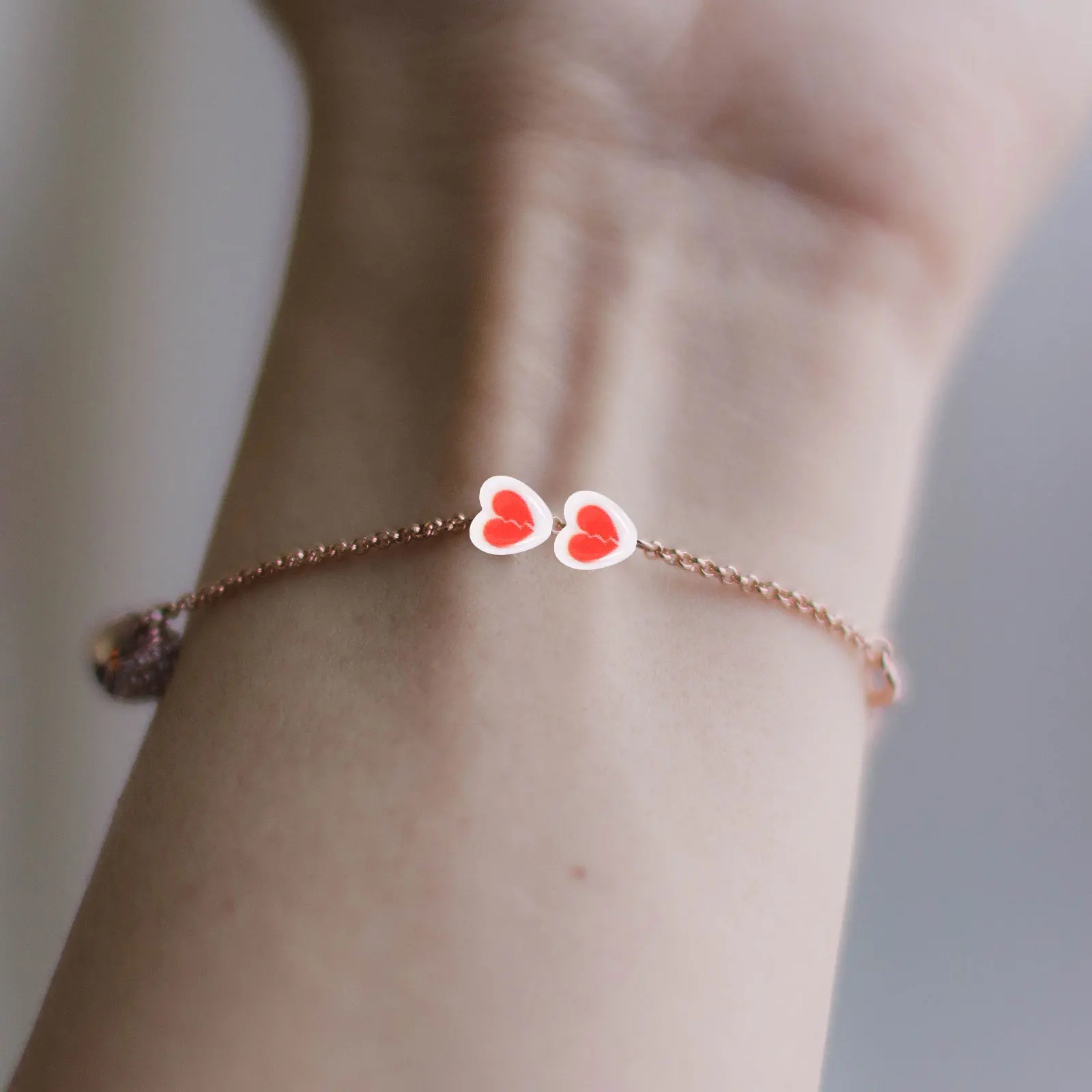 

100pcs Heart Craft Making Loose Beads Acrylic Beads 8mm Red Love DIY Craft Jewelry Making Bracelets Smooth Durable Hole