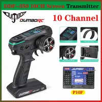 DUMBORC DDF-350 2.4G 10 Channel Digital Radio Transmitter P10F Receiver LCD FHSS System Remote Controller for RC Car Truck Boat