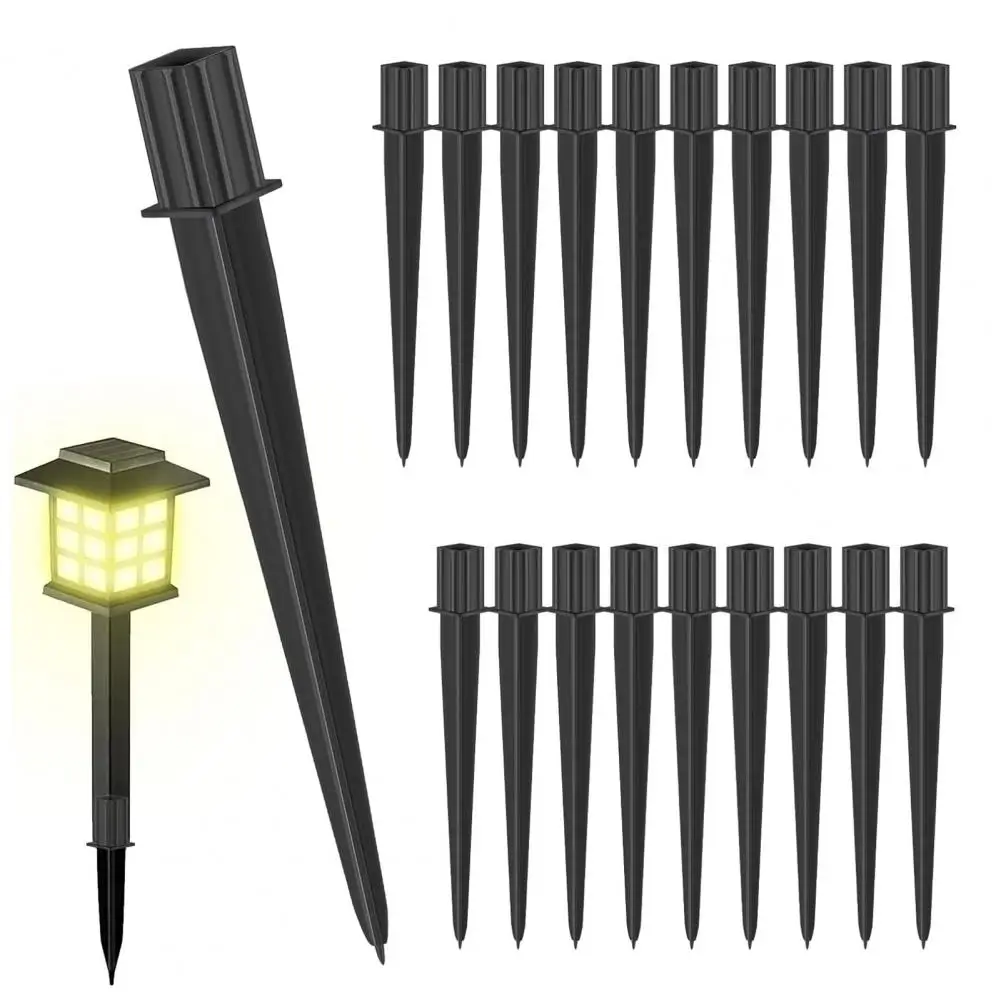

Long-lasting Solar Path Light Accessories Square Pole Landscape Light Replacements 20pcs Solar Lamp Replacement Stakes for Easy