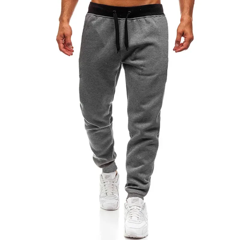 

2024 New Motorcycle Men's Pants Men's Trousers Casual Sports Solid Male Gym Cotton Skinny Joggers Sweat Casual Pants Trousers