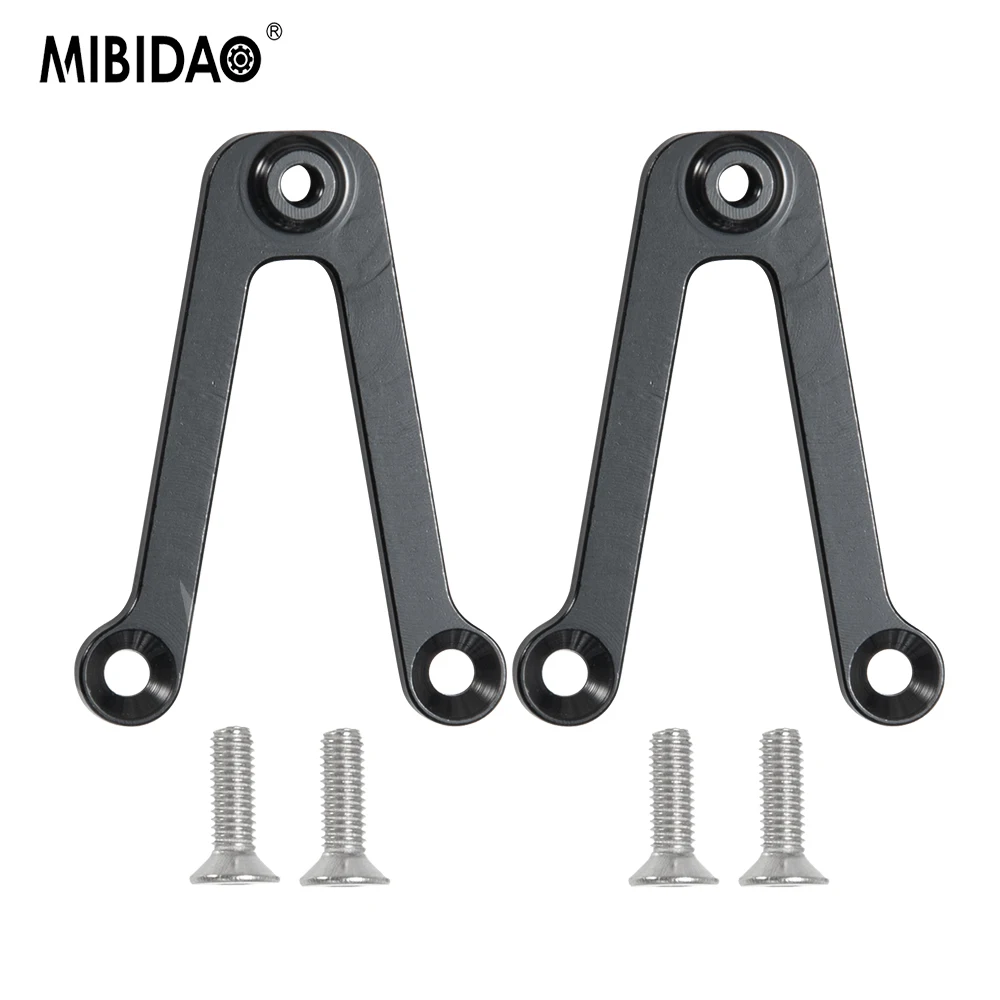 MIBIDAO 2Pcs Aluminum Front Shock Mount Extension Stand for 1/10 RC TF2 Trail Finder RC Crawler Car Upgrade Parts Accessories