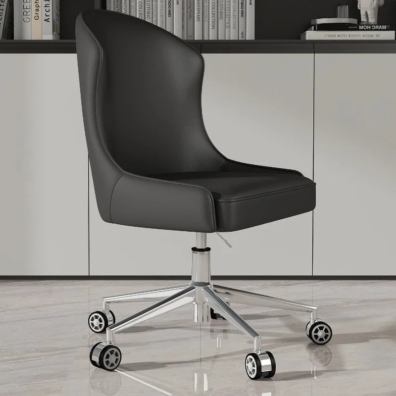 

Компьютерное кресло для дома и офиса из искусственной кожи, вращающееся, с регулировкой высоты, для спальни, простое кресло для конференц-зала