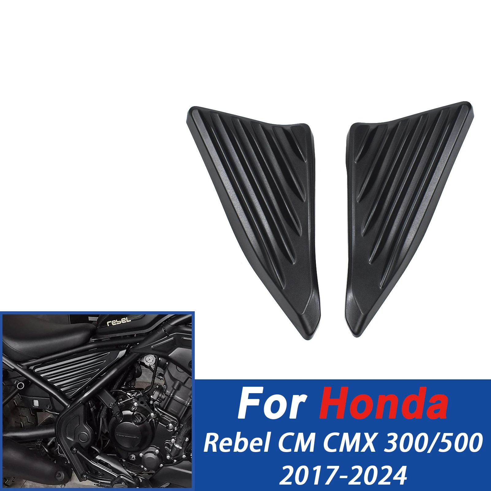 

Для Honda Rebel CMX300 CMX500 2017-2024 мотоциклетная боковая рама, крышка, панель из АБС-пластика, защита двигателя, обтекатель, индивидуальная подходит для защиты