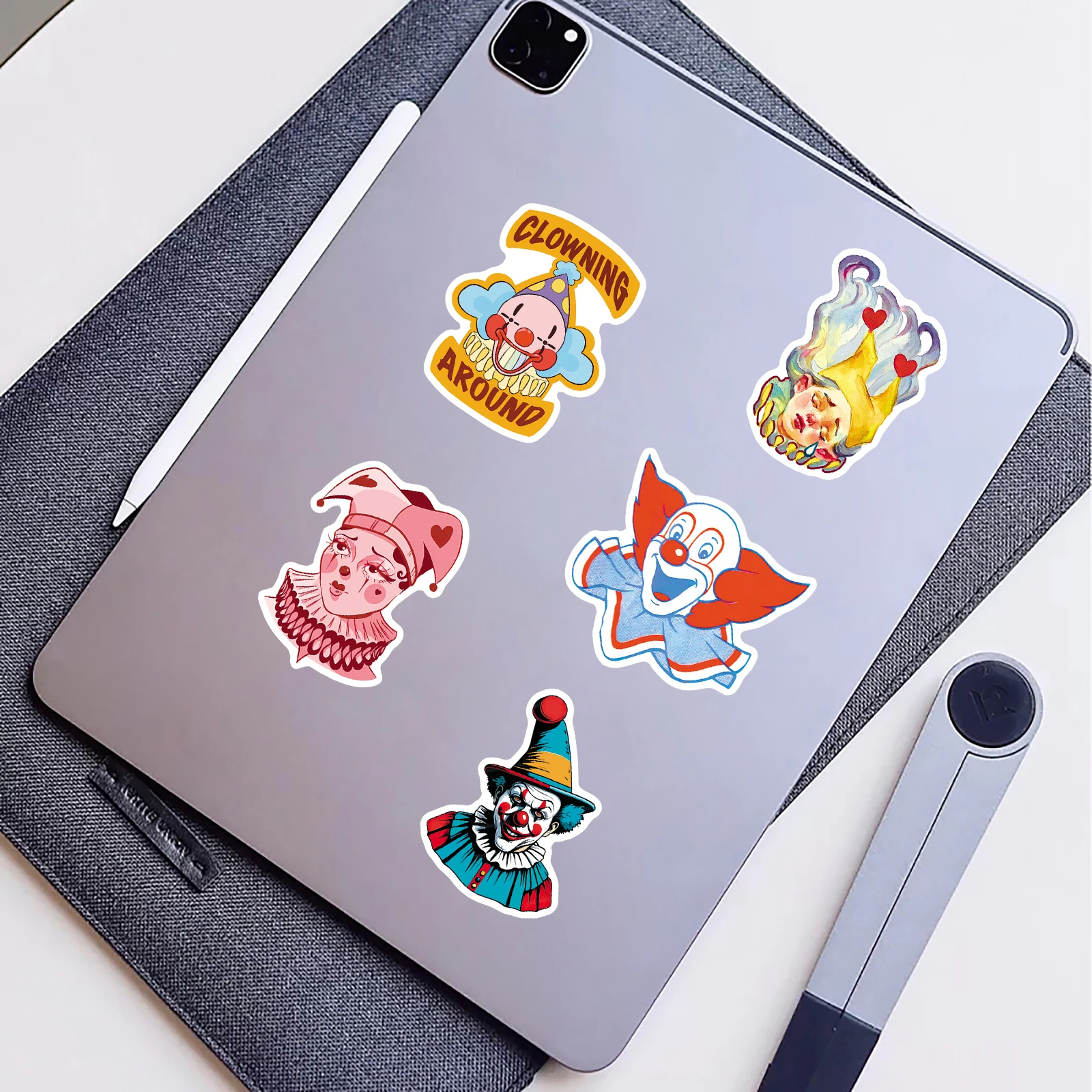 50Pcs Cute Joker Waterproof Sticker Skateboarding Retro Home Decal Sticker