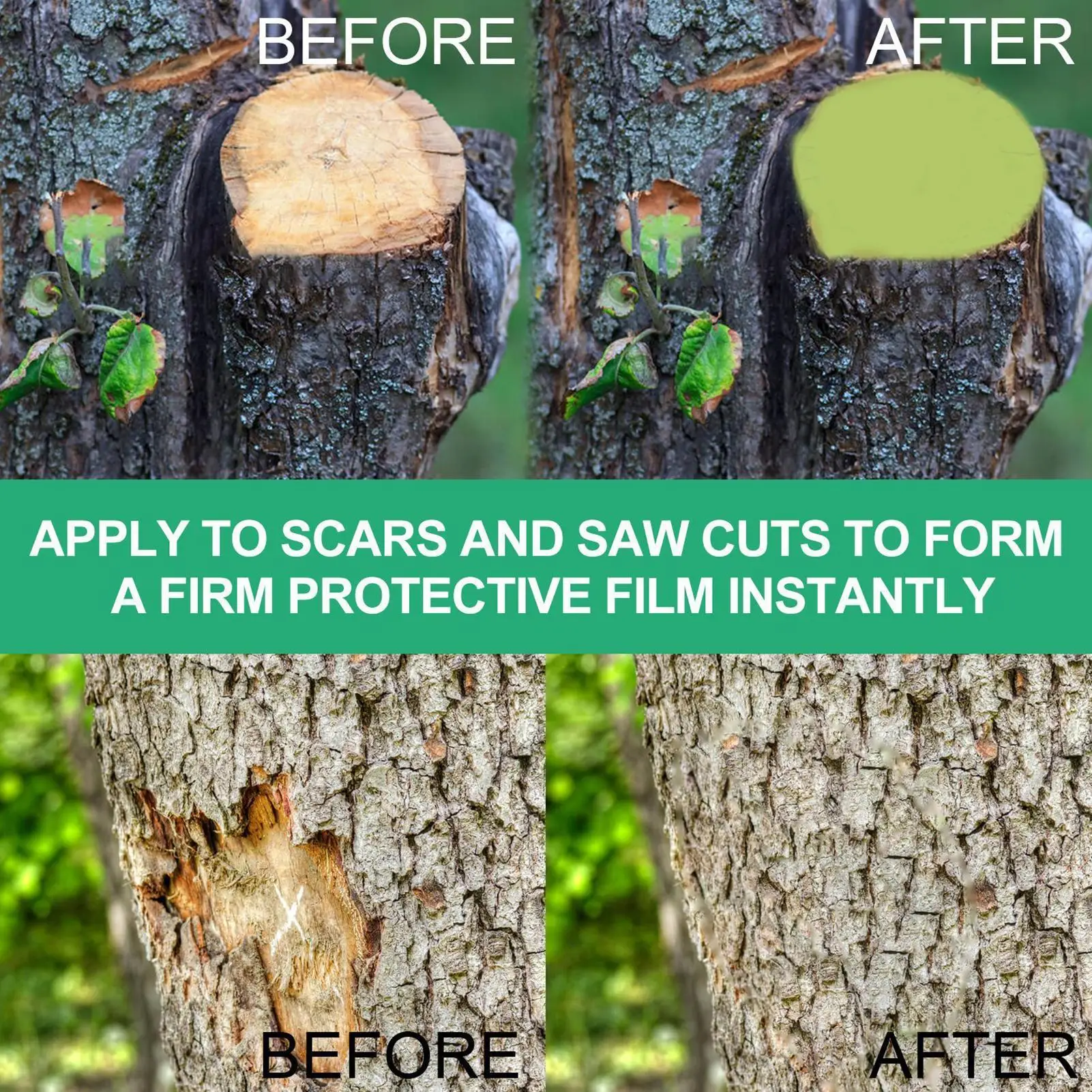Tree Wound Pruning Sealer Grafting Plant Grafting Pruning Sealer With Brush Seal Plant Wound Cut Paste Tree Agent Repair Tool