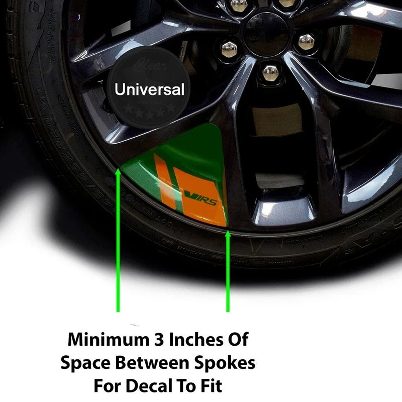 

6Pcs Reflective Wheel Rim Decals For Skoda VRS Octavia Fabia Kamiq Karoq Kodiaq Rapid Superb Yeti Accessories