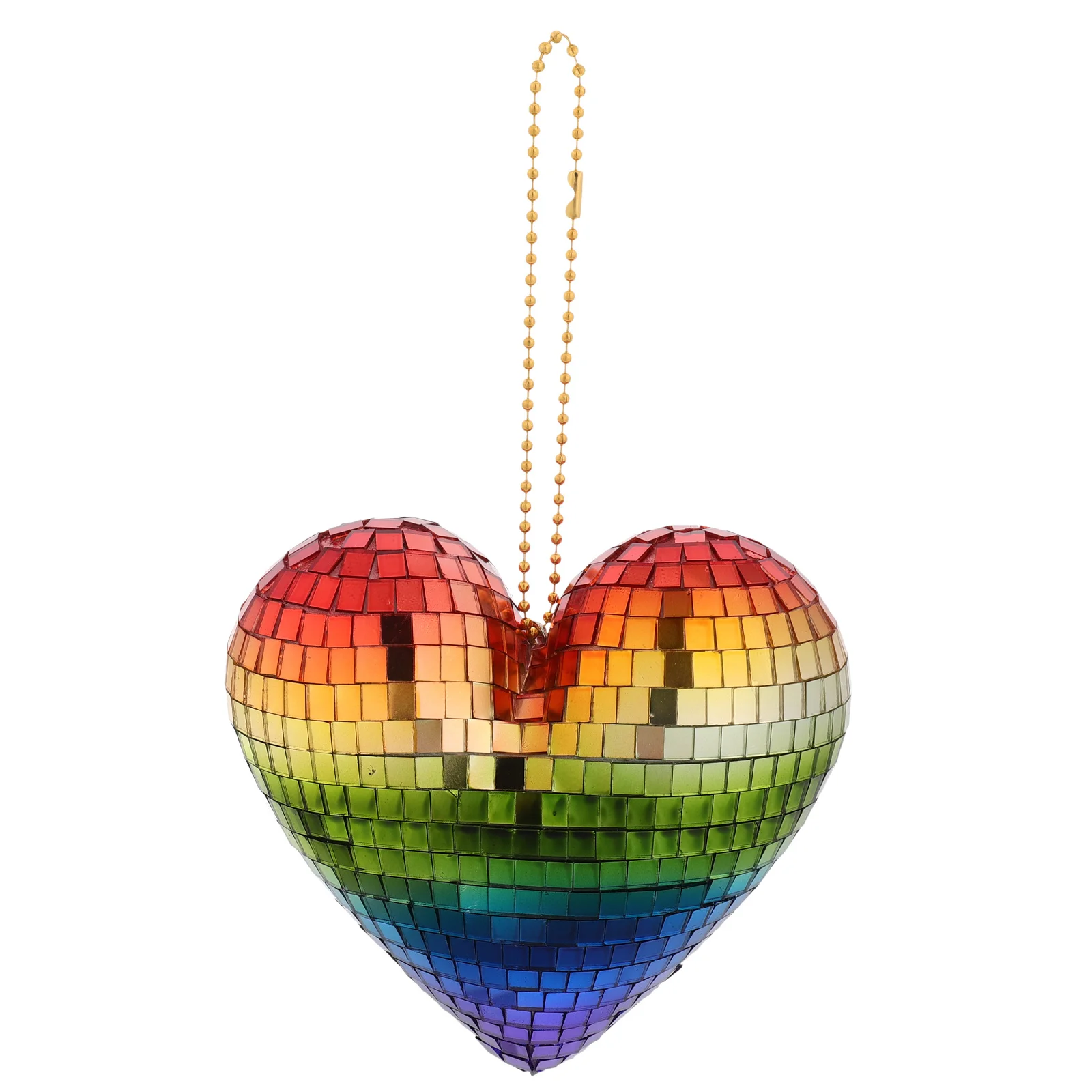 

Heart Shaped Hanging Ornaments Valentine Day Decorations Mini Mirror Charm Pendant Wall Tree Disco Supplies Heart Shape