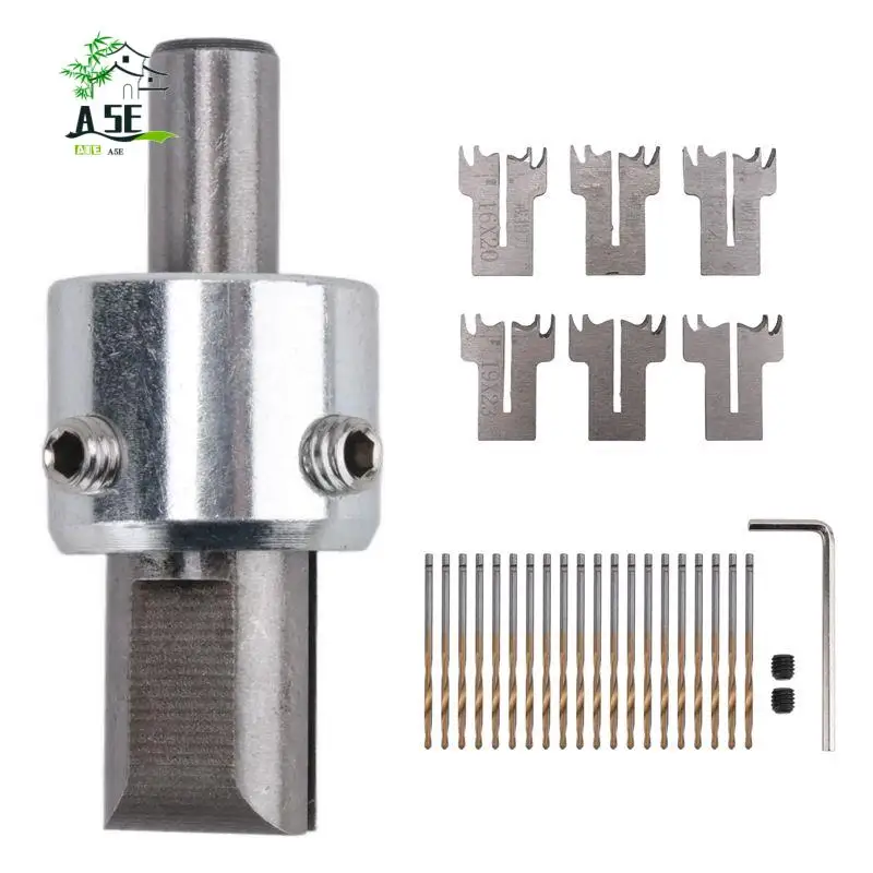 

A05E-30 PCS Ring Drill Bit Set, 16-21 Mm Blades Wood Ring Drill Bit Wooden Ring Maker Steel Wood Bead Drill Bit