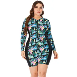 Rashguard rembourré pour femme, maillot de bain une pièce, combinaison de surf, fermeture éclair sur le devant, grande taille, Boyleg, Udissolvant 50