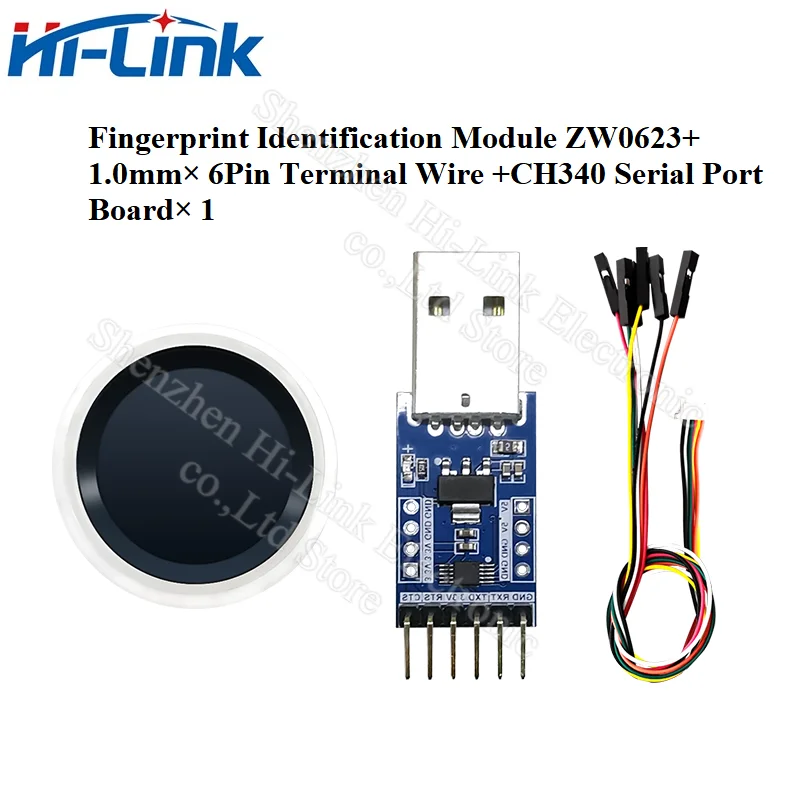 Free Shipping Fingerprint Identification Module ZW0623 HLK-ZW0642 ZW0901 ZW111 ZW101 Low Power Consumption Fingerprint Sensor