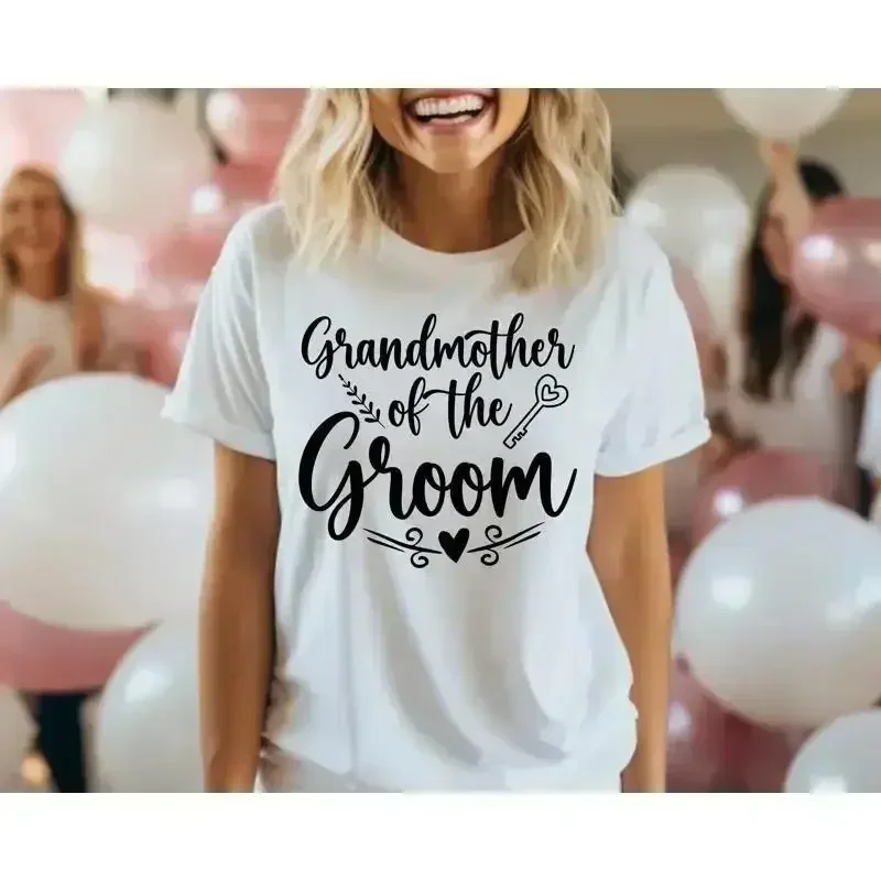 Grandmother Of The Groom Bachelorette Party T Shirt Bridal Bridesmaid Bride To Be Wedding Bachelor Retro Bach