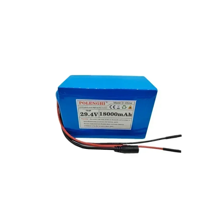 POLENGHI-Batterie lithium-ion 7S4P, véritable capacité, BMS intelligent intégré, 14.8-18Ah, 29.4V, 14800-18000mAh