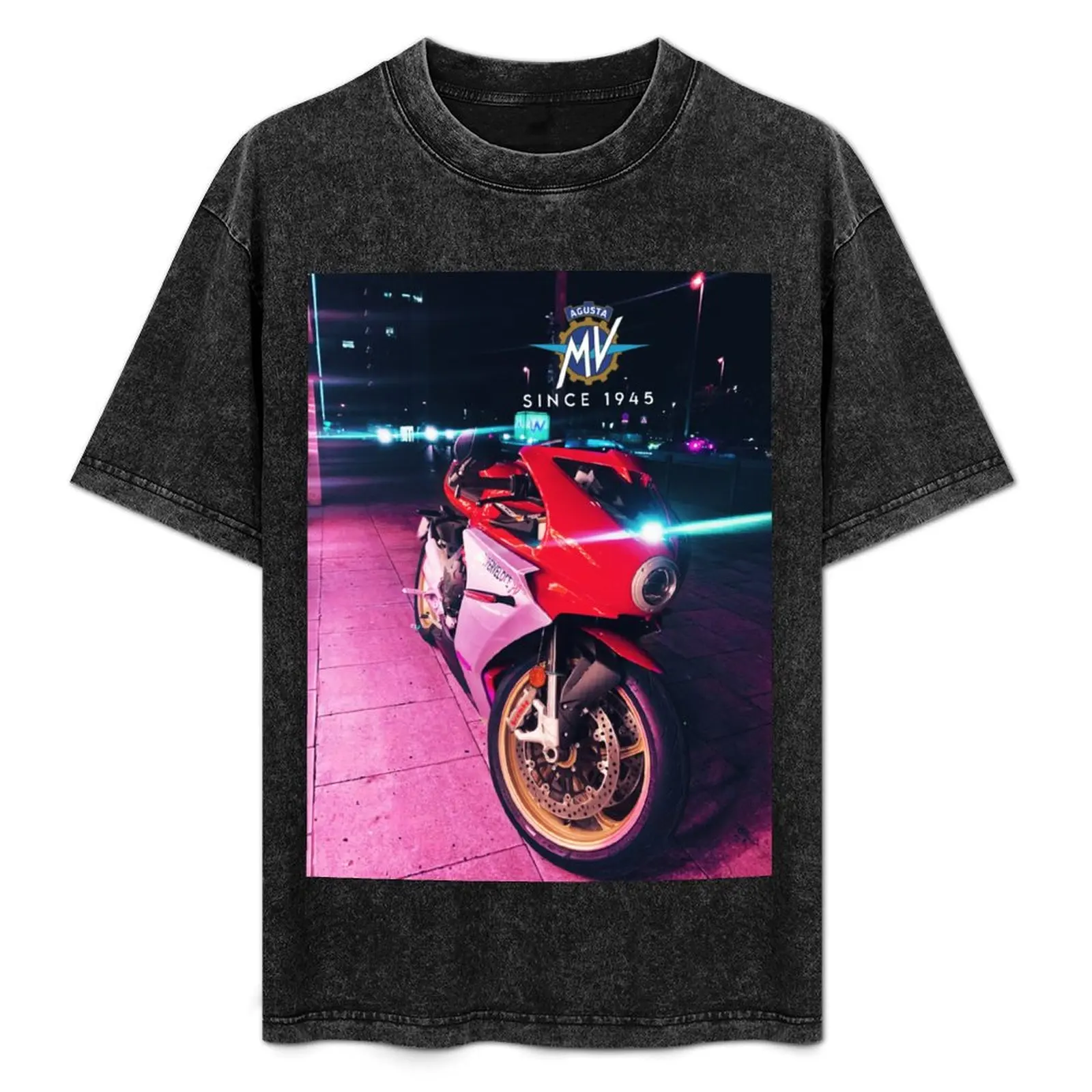 Mv agusta superveloce with Logo T-Shirt summer clothes graphic t shirt vintage t shirt men