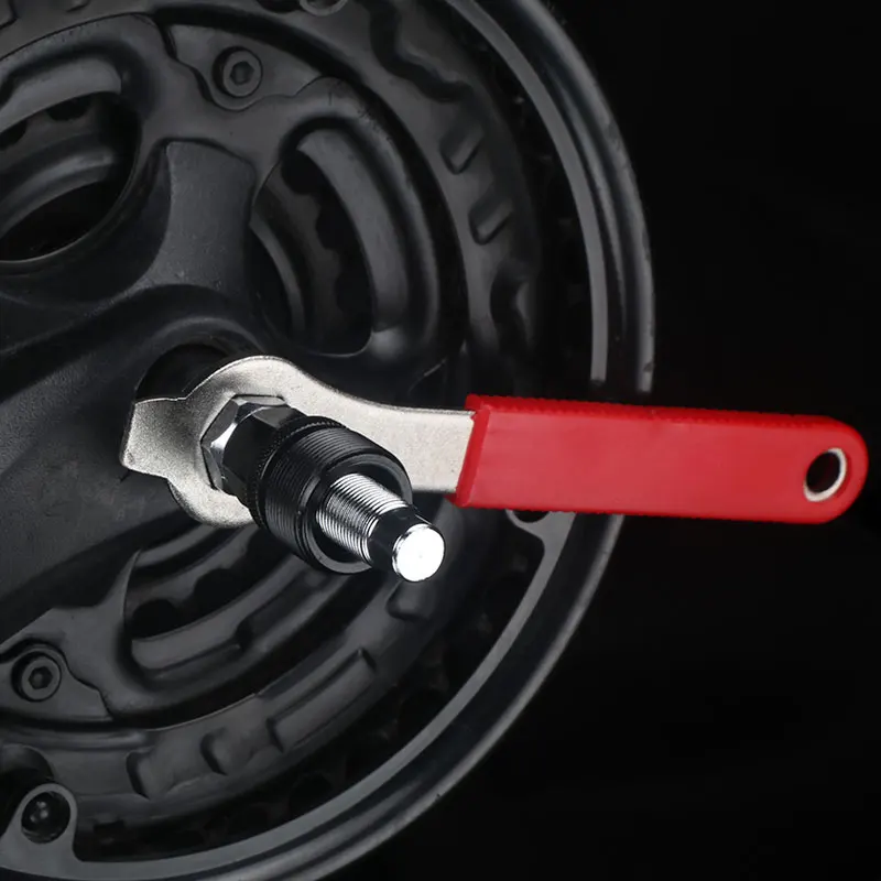 Bicycle Crank Arms Puller Splined Crankset Extractor Square Chainring Install Removal Heat Treated Tempered High Carbon Steel To view 6