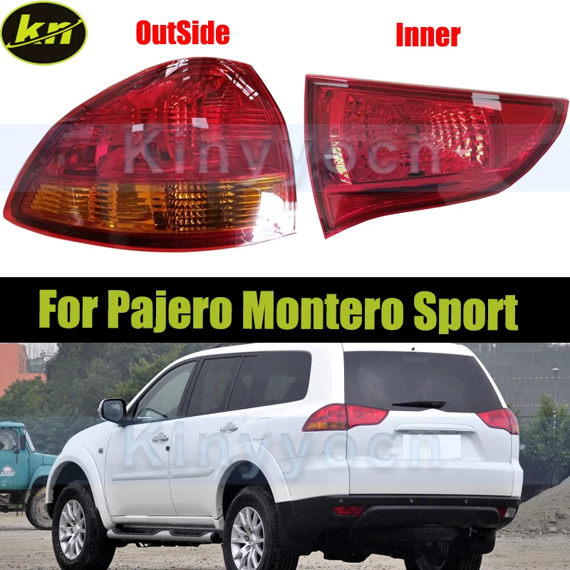 

Rear Bumper Taillight Without Bulbs For Mitsubishi Pajero Montero Sport 2008-2014 Tail Light Signal Lamp Warning Brake Light