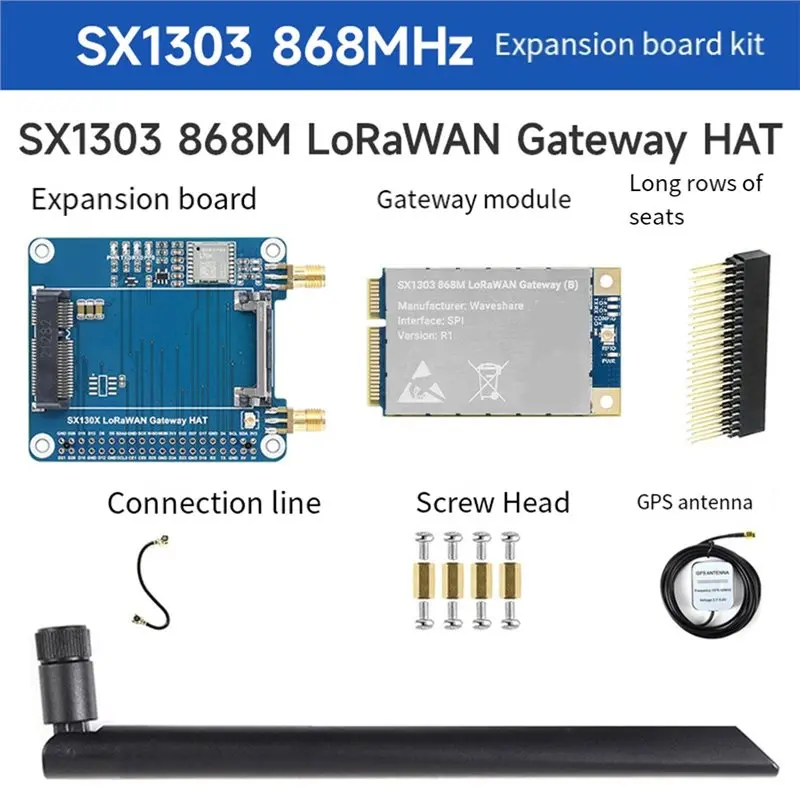 AA08-I2C SPI Lorawan Gateway GPS Iot Project Expansion Board 868MHZ