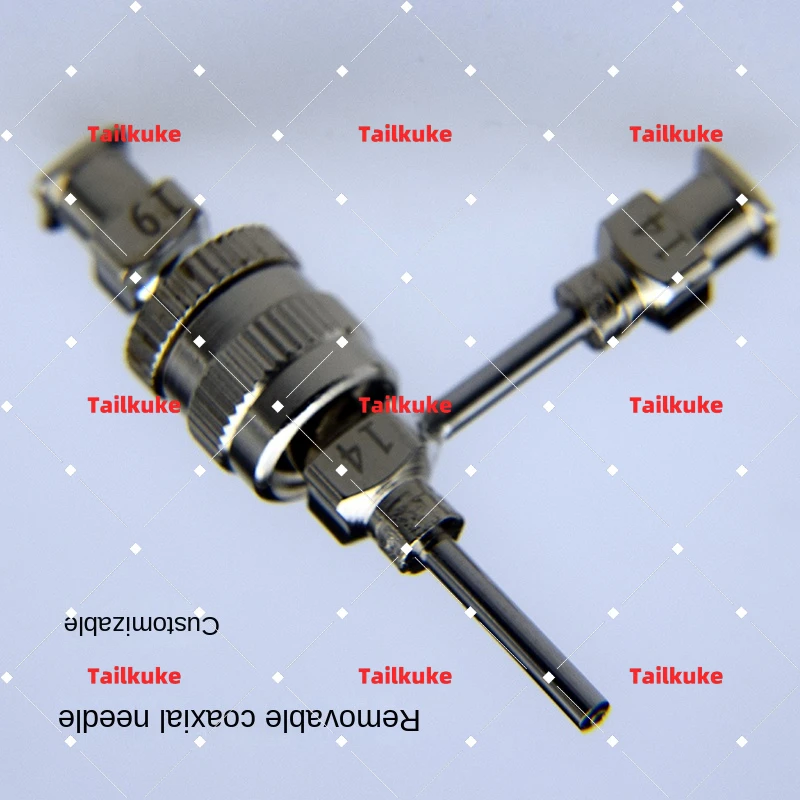 

Removable coaxial needle electrospinning metal needle tip molten wet core core hollow fiber