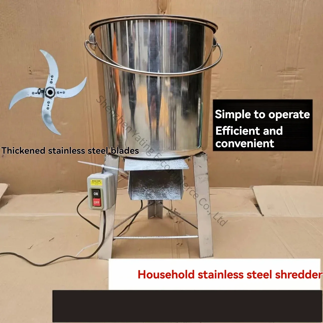 2026　Grass Crusher Feeding Chicken/ Duck/Goose Pig Breeding Household Vegetable Crusher Multifunctional Electric Vegetable Slice