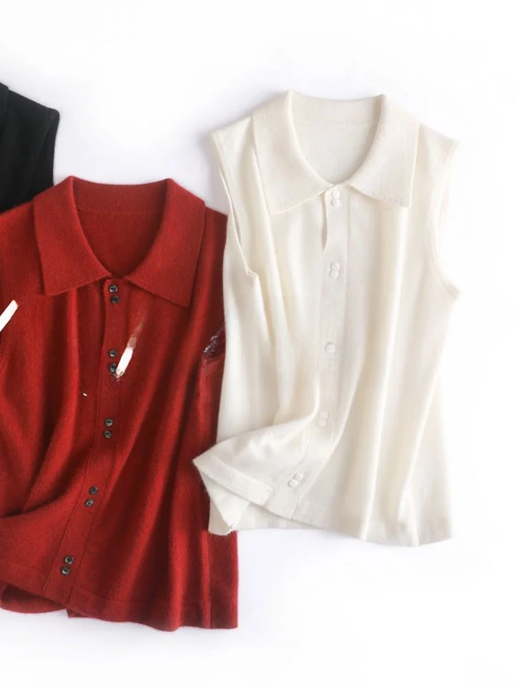 سترة محبوكة ذات ياقة خفيفة الوزن أنيقة كاجوال للتنقل، وسادة كتف جميلة وفريدة من نوعها بلون نقي #5