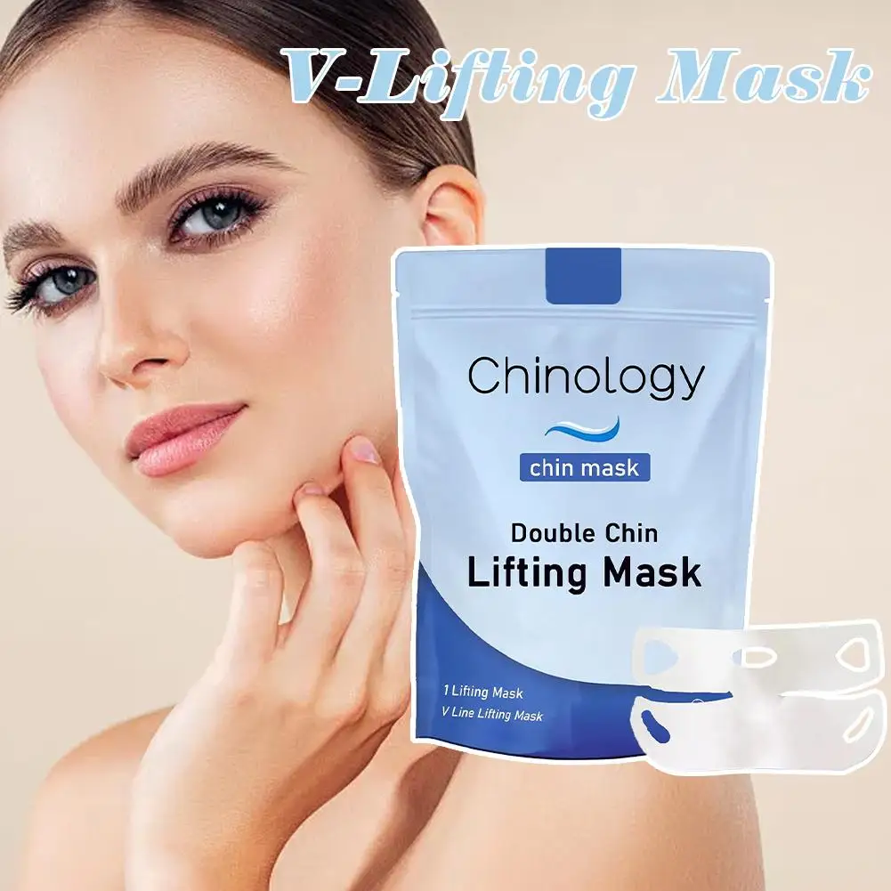 Máscara de línea en V, correa adelgazante Facial, reductor de barbilla doble, cinturón de Estiramiento Facial, máscara Facial adelgazante en forma de V, 1/3/5 Uds.