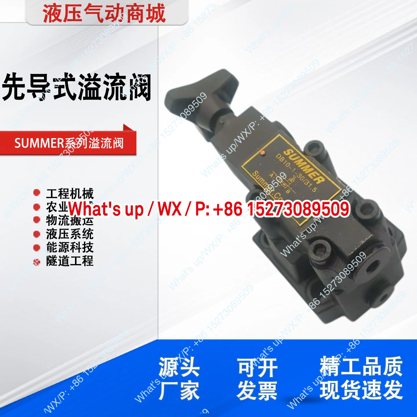 DB10-1-30/31 Taiwan pilot operated relief valve