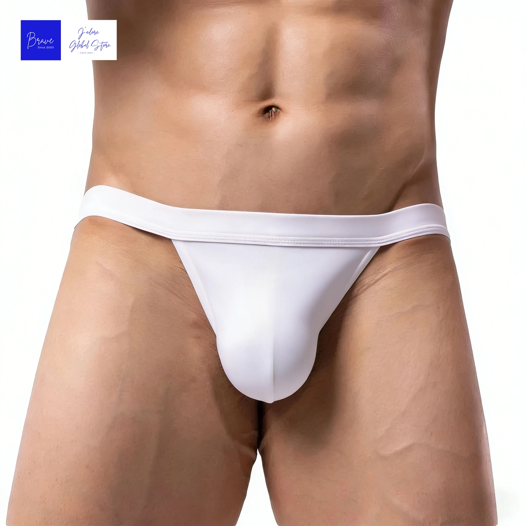 

Men's Solid Ice Silk Polyester Bikini Briefs Low-Rise Breathable Moisture-Wicking Athletic Underwear Sexy Contour Pouch Thong