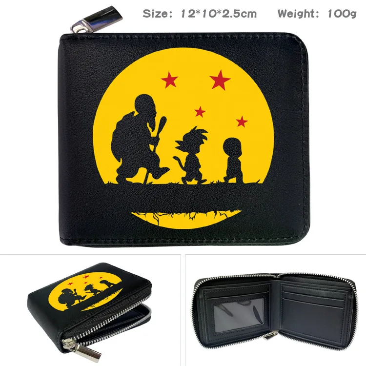 Dompet pola kartun tampan Anime Jepang Dragon Ball Goku hadiah kecil