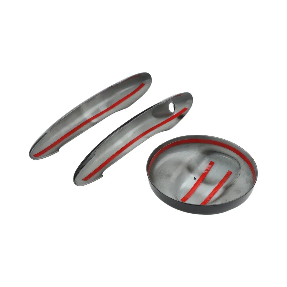 ABS Door Handle Covers and Fuel Tank Cover Set for MINI for Cooper S R55 2007 2014 R56 2006 2013 Easy Installation