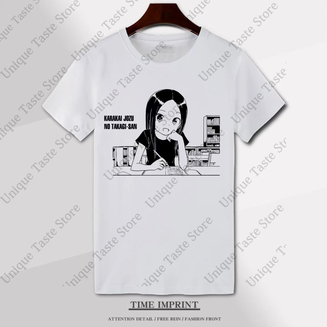 ‌Teasing Master Takagi-san T Shirt Takagi Cartoon Print T-shirt Harajuku Fashion Anime Tops Summer Soft Cotton Short Sleeve Tee
