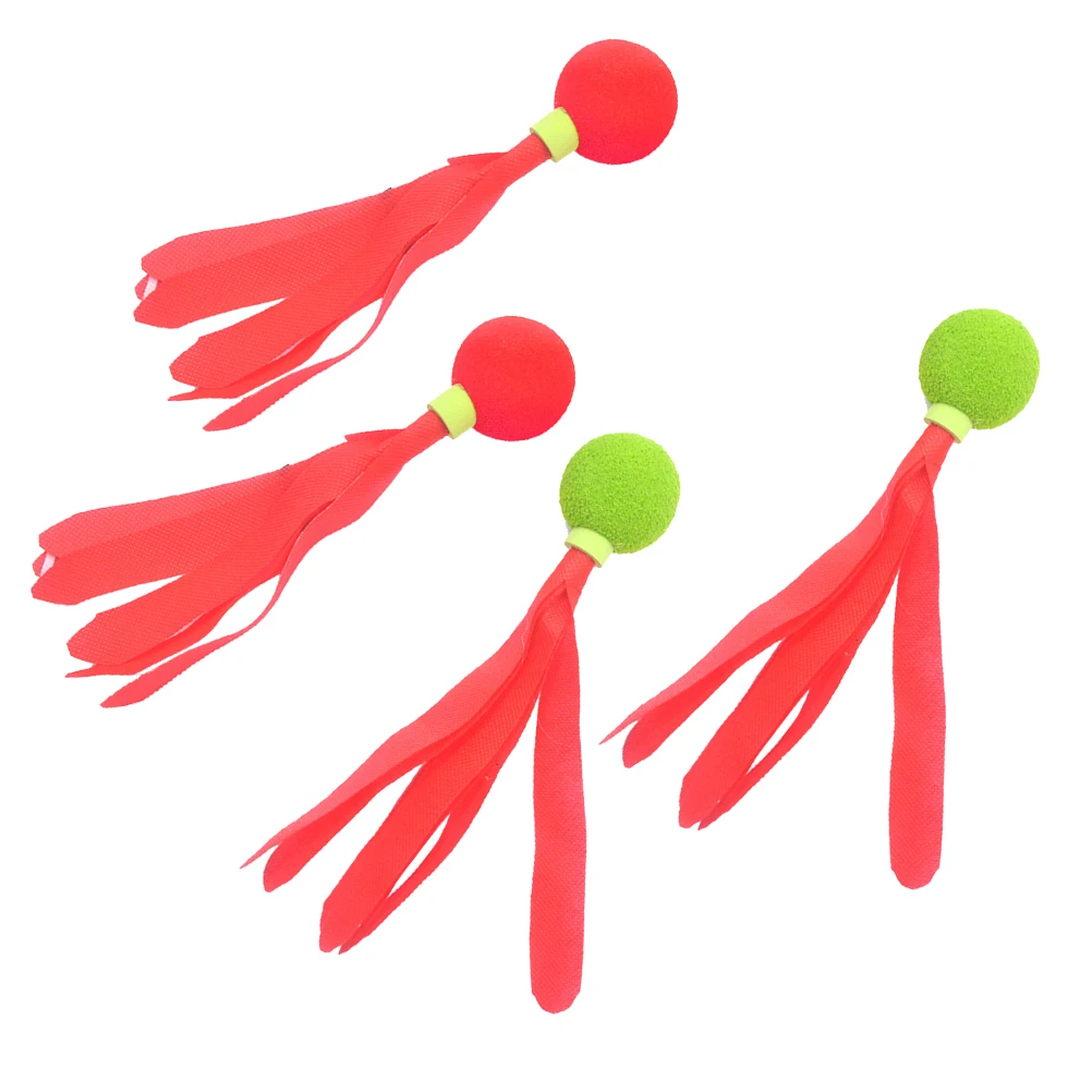 

4 Pcs Colored Shuttlecock Toy Kick Shuttlecocks Lightweight Bouncy Beach Backyard Park School Game Jianzi