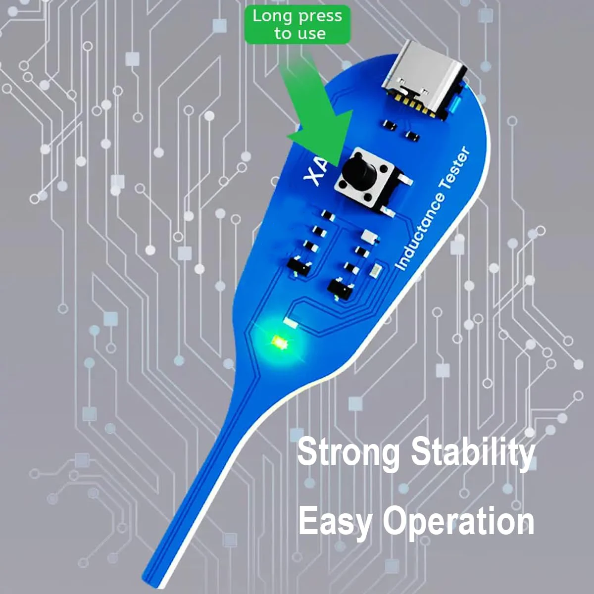 Type-C Powered High Precision Mainboard Coil Testing Tool Fast Inductance Fault Detection Diagnosis Mini Inductor Tester - view 4