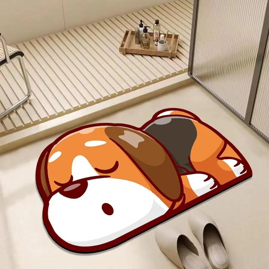 Hard diatom mud absorbent mat bathroom toilet door non-slip foot mat floor mat household toilet special