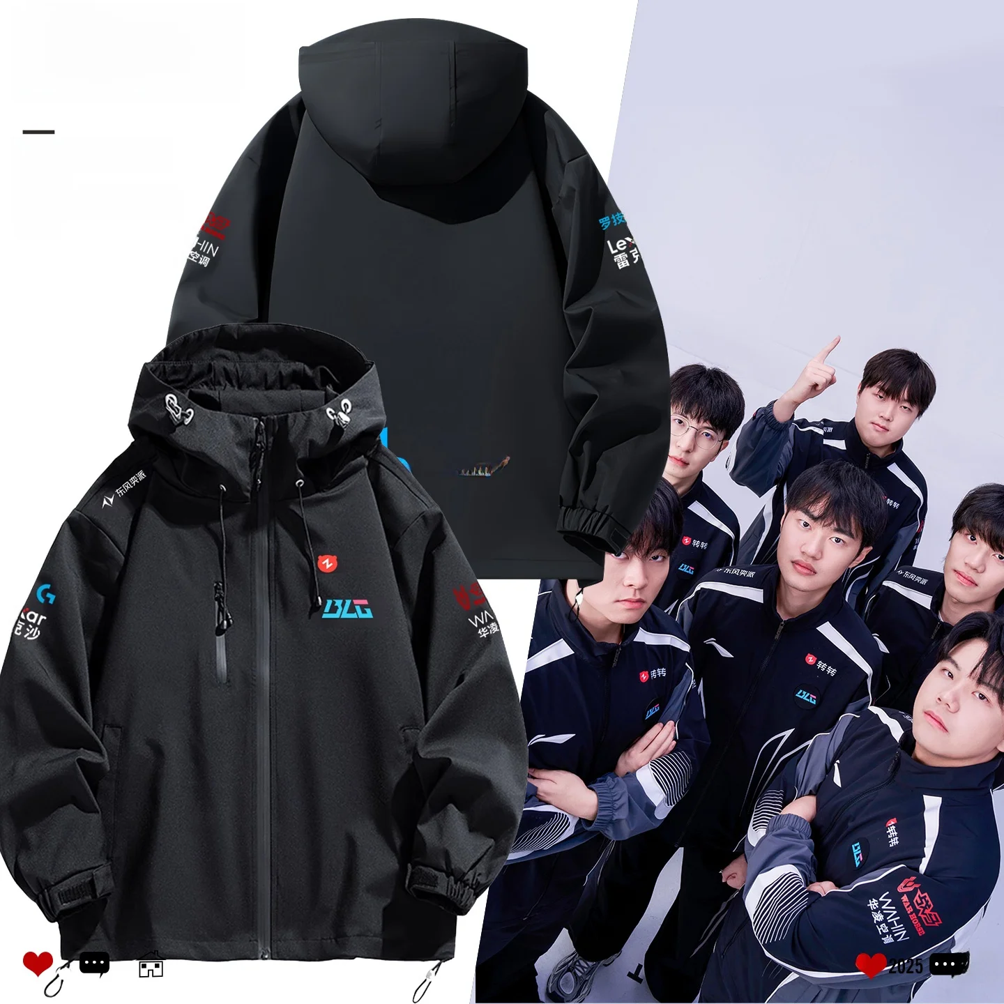 

Толстовка с капюшоном B Esports T Global Finals Jaet, молодежная, Vitali Sle, ветрозащитная, с длинными рукавами, на молнии, повседневная, Jaet