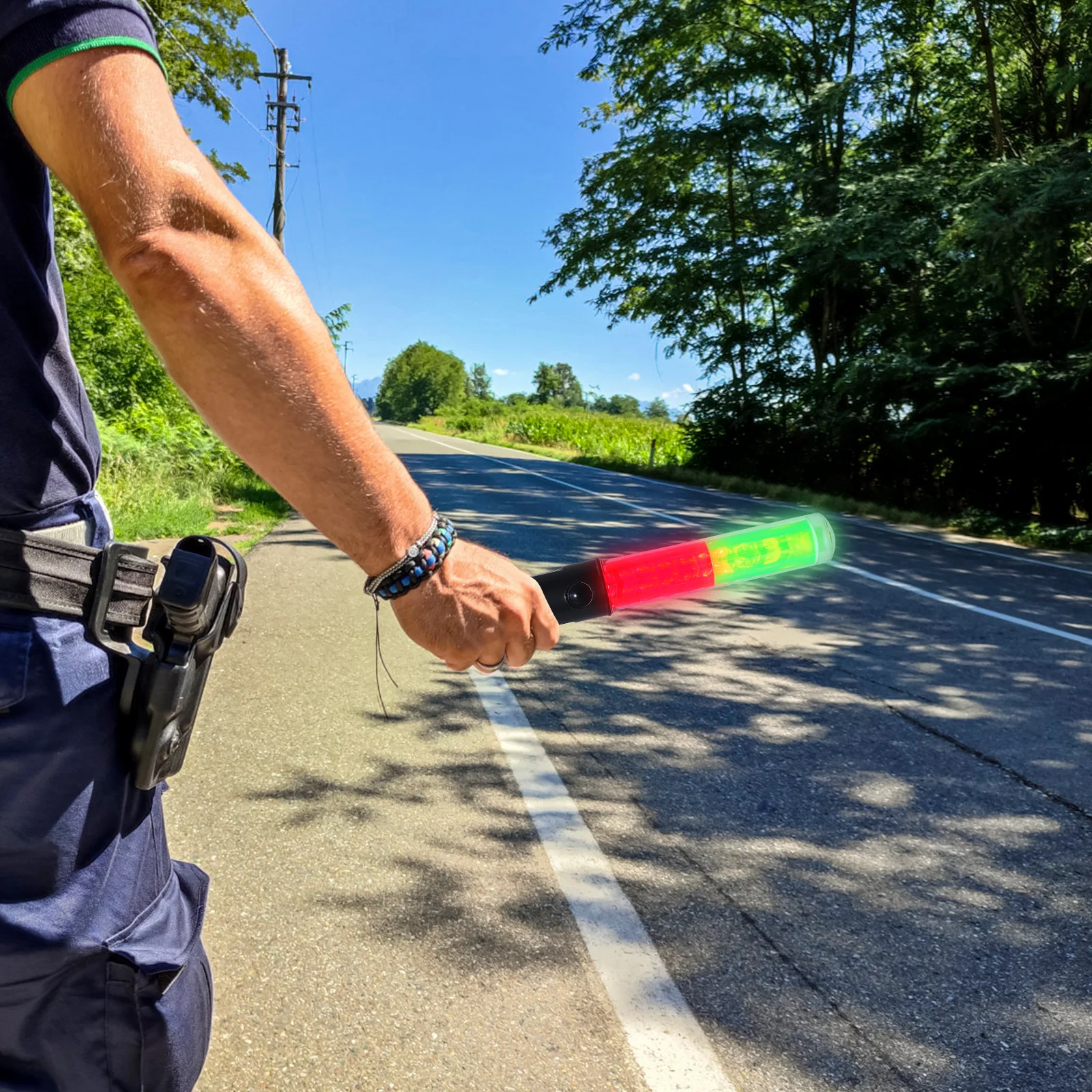 高輝度グロースティック交通用LED警告灯付き吊り下げフック付きコンサートファンパーティー用再利用可能な応援スティック