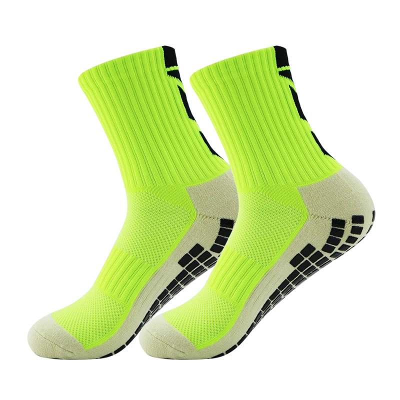 Soccer Socks Slip for Football Anti Men Teenage Kid Boys Sport Grips Crew Socks Black White Blue High Quality Socks