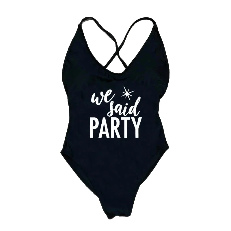 

Summer beach Swimsuit Solid Swimwear Women straps Bathing Suit Bodysuit Backless Beach monokini Female Padded