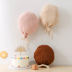 Kids Teddy Velvet Balloon Wall Hanging Ornaments Cotton Room Hang Balloon Decorations Newborn Photography Props Accessories Gift