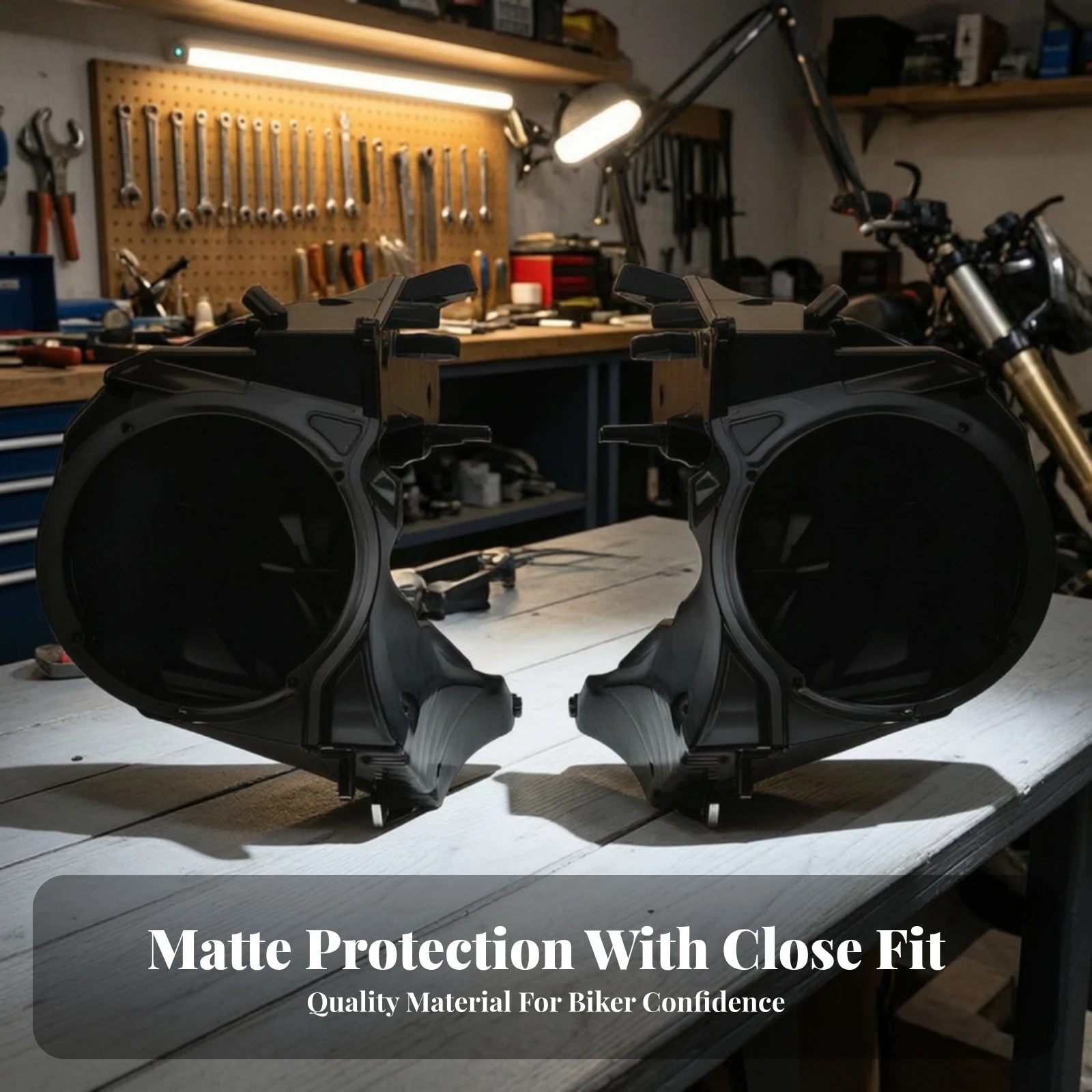 Harley Road Glide Speaker Cover Precision Fit Touring Motorcycle Speaker Cover Long-Lasting Aftermarket