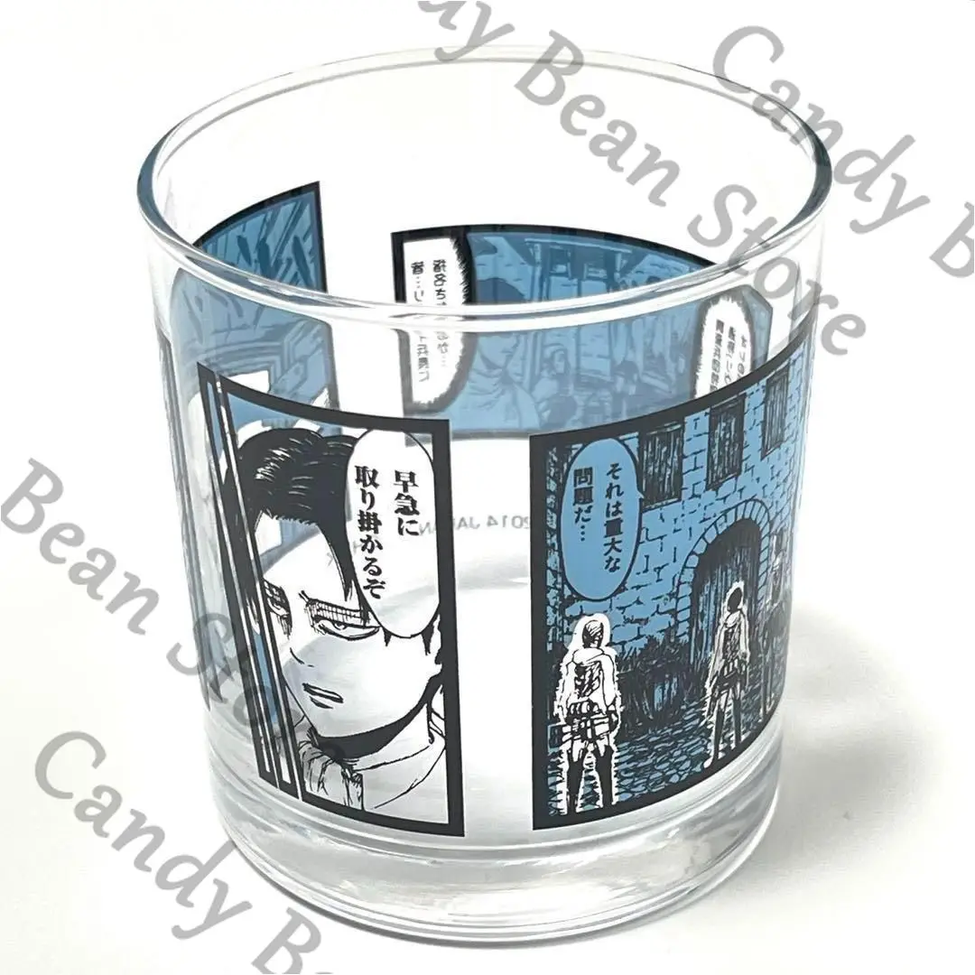 genuine-anime-attack-on-titan-levi-ackerman-cosplay-original-painting-glass-water-cup-cartoon-waterglass-bodum-cups-xmas-gift