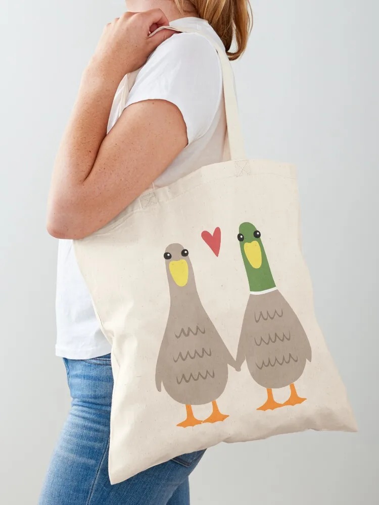 Love Ducks Cute Valentine Couple Tote Bag tote bag woman Women bags Gift bag Handbags