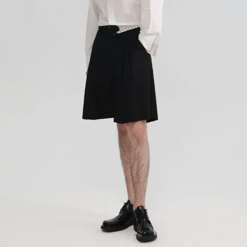 WVGA Spring Summer New Men High-end Dark Style Suit Shorts Loose Fit Draped Design Niche Chic Trendy Pleated Trousers Ins W23906