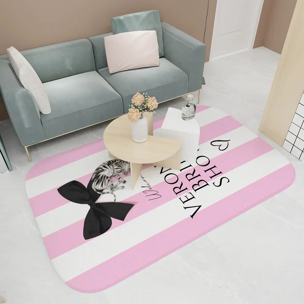 1PC VICTORIA’S SECRET Luxury Brand Floor Mat Entrance Door Mat Rectangle Anti-slip Home Soft Indoor Outdoor Mat Household