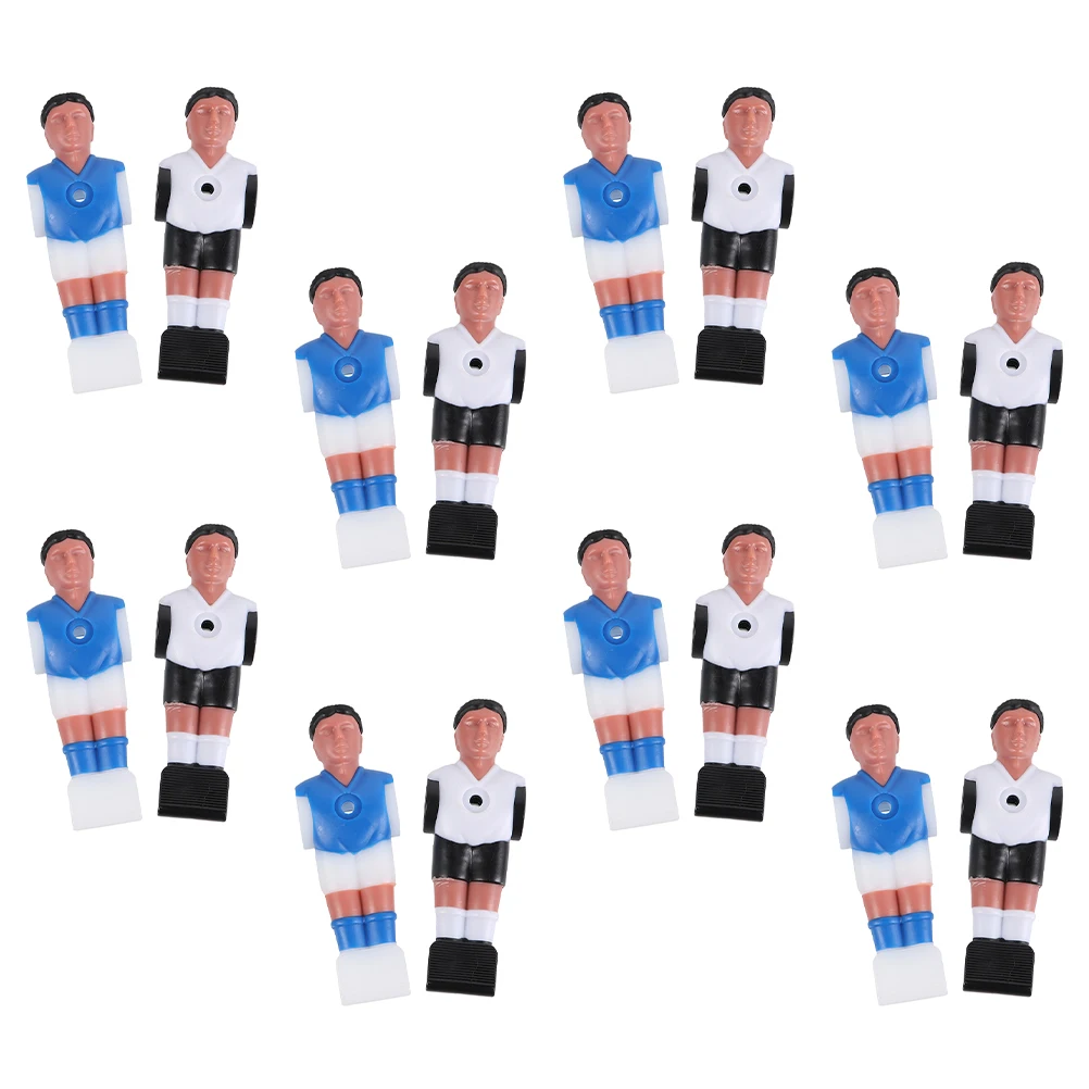 

16pcs Foosball Players Replacement Figures Durable Resin Football Game Gifts Bright Colors Non Fading Soccer